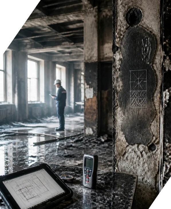 Обследование зданий после пожара в Анжере-Судженске от 15386 р. | ЭкспертизаРоссия
